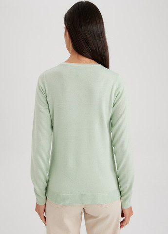 Світло-зелений демісезонний светр джемпер DeFacto