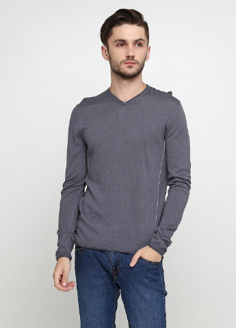 Темно-серый демисезонный пуловер пуловер Sisley