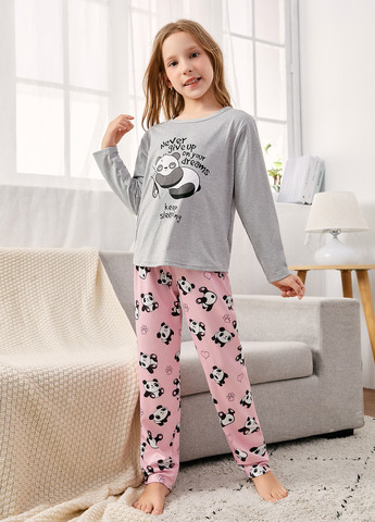 Комбінована всесезон піжама (лонгслів, штани) лонгслів + брюки SHEIN