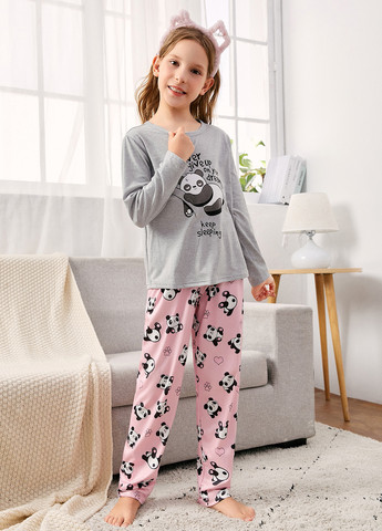 Комбінована всесезон піжама (лонгслів, штани) лонгслів + брюки SHEIN