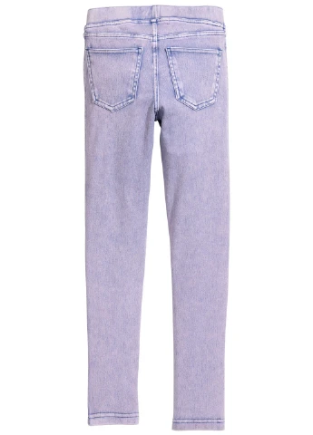 Лавандовые демисезонные джеггинсы H&M
