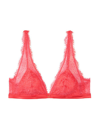 Рожевий тріенджел бюстгальтер Victoria's Secret без кісточок поліамід