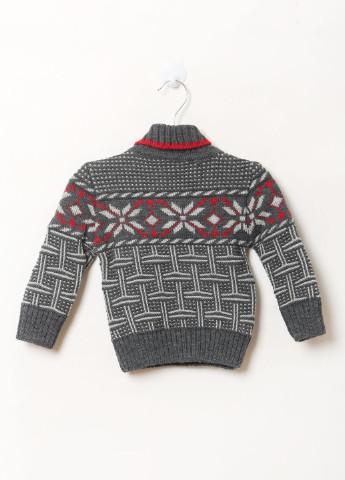 Серый зимний свитер пуловер Simbat