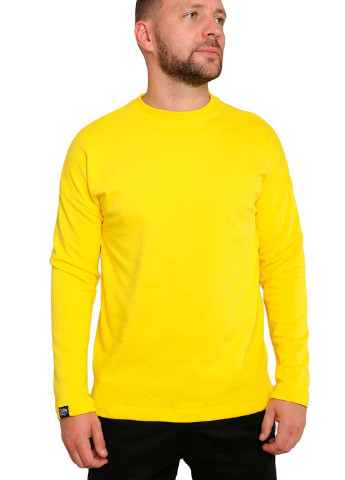 Світшот Custom Wear - крій однотонний жовтий кежуал - (225121655)