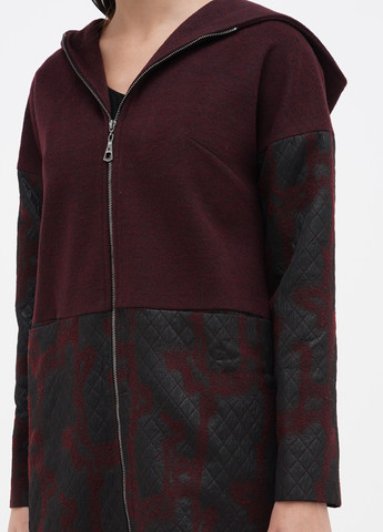 Бордовое демисезонное Пальто Sassofono