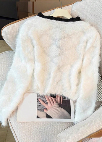 Белый демисезонный кардиган SHEIN