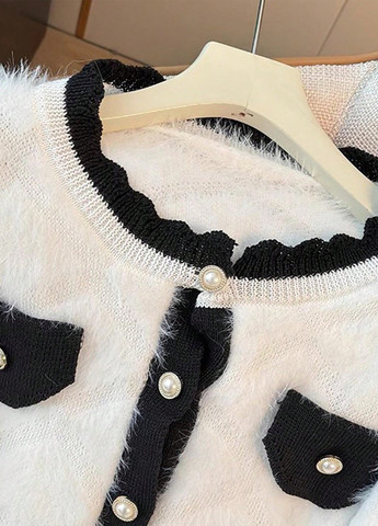 Белый демисезонный кардиган SHEIN