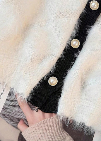 Белый демисезонный кардиган SHEIN