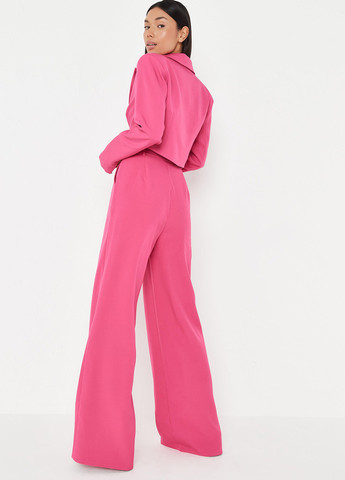 Розовые кэжуал летние палаццо брюки Missguided