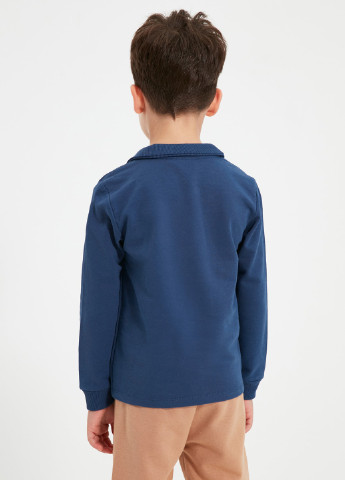 Синяя детская футболка-парка для мальчика Trendyol