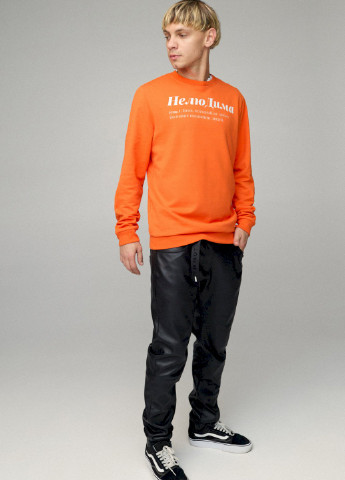 Помаранчевий світшот чоловічий basic /no flis/ YAPPI (252259296)