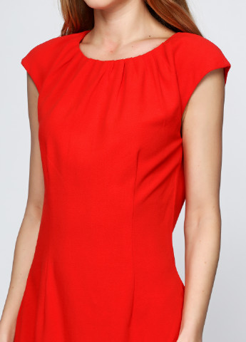 Оранжево-красное кэжуал платье H&M однотонное
