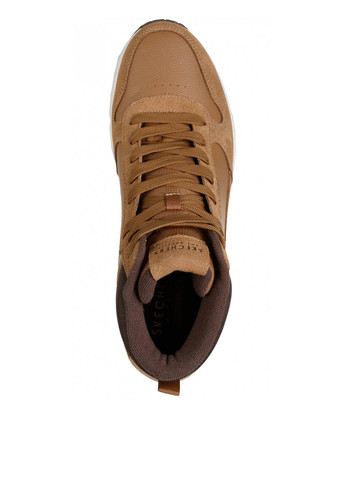 Коричневые осенние ботинки Skechers