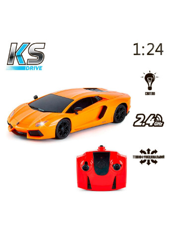 Радиоуправляемая игрушка Lamborghini Aventador LP 700-4 (1:24, 2.4Ghz, оранжевый) (124GLBO) KS Drive (254082932)