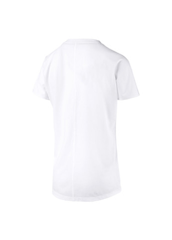 Белая летняя футболка cat tee Puma