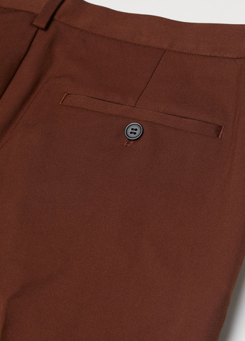 Коричневые кэжуал демисезонные классические брюки H&M