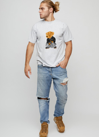 Серая футболка мужская basic YAPPI