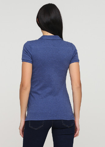 Синяя женская футболка-поло C&A меланжевая