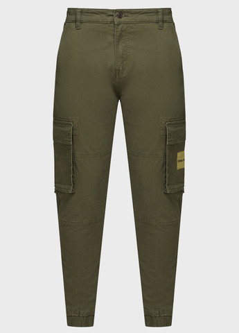 Хаки кэжуал демисезонные джоггеры, карго брюки Denim Project