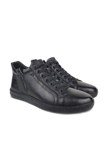 Черевики для чоловіків зимові чорні повсякденні з натуральної шкіри з хутром Cosottinni ботинки (252453302)