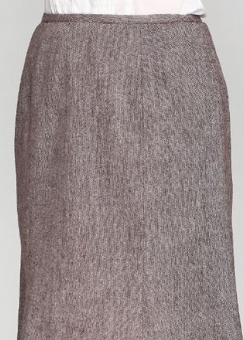 Светло-коричневая офисная однотонная юбка Stefanie L миди