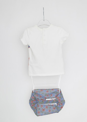 Белый летний комплект (футболка, бандана) DKNY