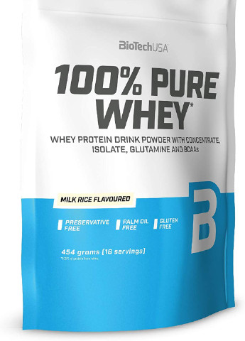 Протеїн 100% Pure Whey 454 g (Rice Pudding) Biotech (255622421)
