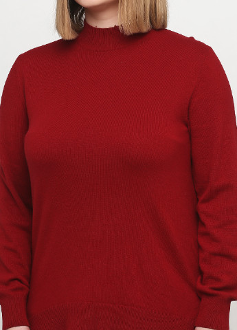 Бордовый демисезонный свитер Massimo Dutti