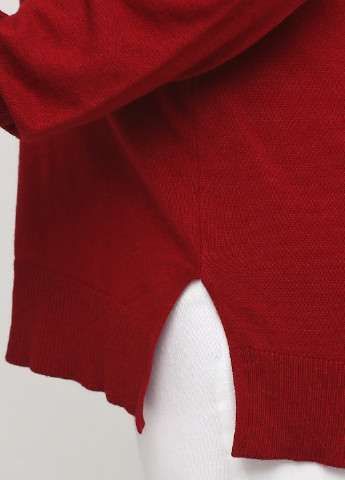 Бордовый демисезонный свитер Massimo Dutti