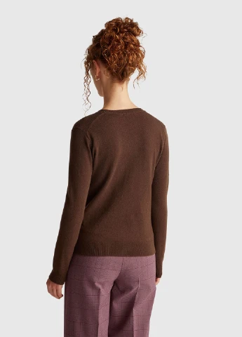 Темно-коричневый демисезонный джемпер джемпер United Colors of Benetton