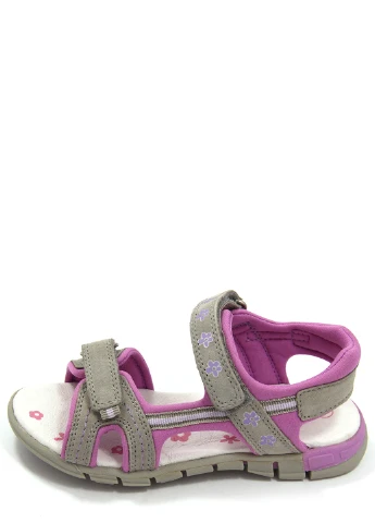 Серые кэжуал сандалии для девочек Ciao на липучке