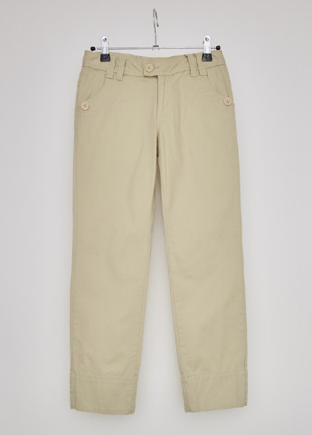 Светло-бежевые кэжуал демисезонные брюки прямые Pepe Jeans