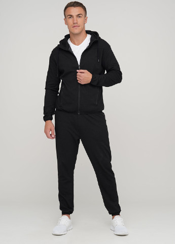 Чорний демісезонний костюм (толстовка, брюки) брючний Trend Collection