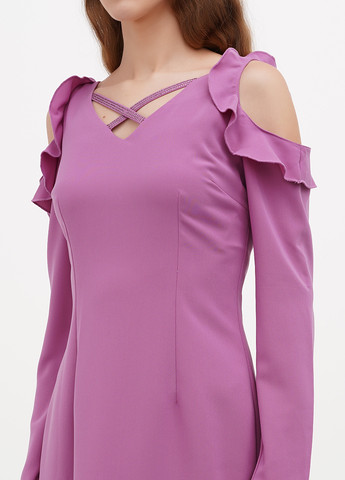 Бузкова кежуал сукня Sassofono однотонна