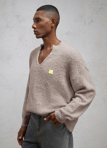 Бежевий демісезонний пуловер пуловер SHEIN