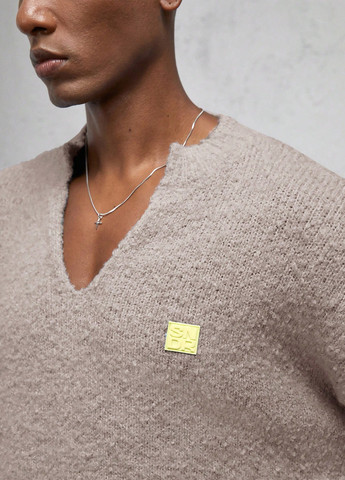 Бежевий демісезонний пуловер пуловер SHEIN