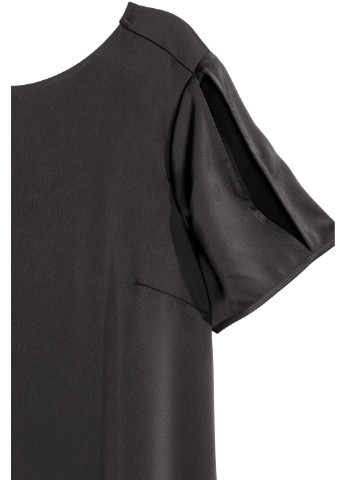 Черное кэжуал платье H&M однотонное