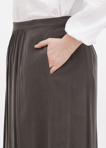 Оливковая (хаки) кэжуал однотонная юбка Boden