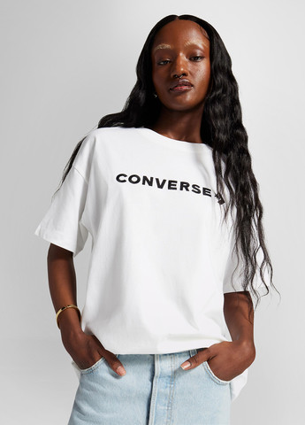 Біла літня футболка Converse OS WORDMARK