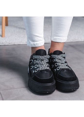 Чорні осінні кросівки жіночі sienna 3485 40 25 см чорний Fashion