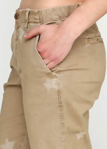 Темно-бежевые кэжуал демисезонные зауженные брюки Maliban