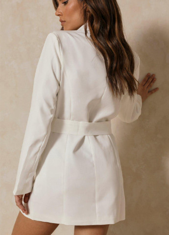 Белое деловое платье платье-жакет MissPap однотонное