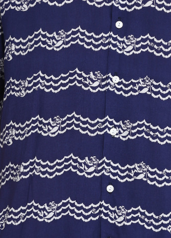 Темно-синяя кэжуал рубашка с рисунком Asos