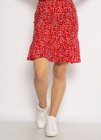 Красная кэжуал цветочной расцветки юбка Time of Style