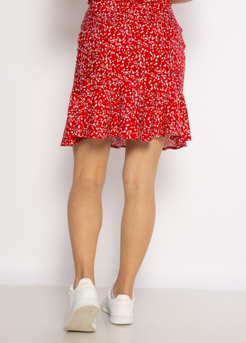 Красная кэжуал цветочной расцветки юбка Time of Style