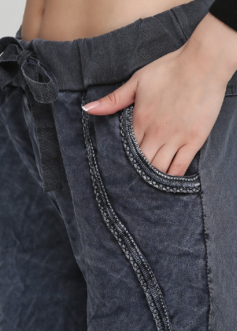 Серо-синие кэжуал демисезонные зауженные брюки New Collection