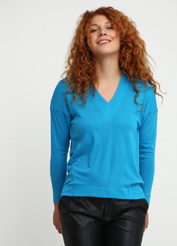 Голубой демисезонный пуловер пуловер Gingier