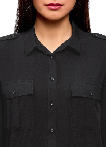 Чорна демісезонна блуза Oodji
