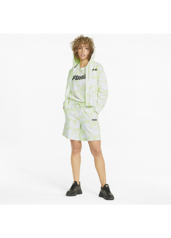 Зеленое спортивное толстовка summer full-zip women's hoodie Puma однотонное