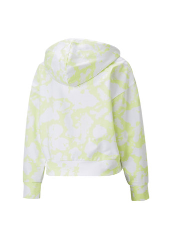 Зелена спортивна толстовка summer full-zip women's hoodie Puma однотонна